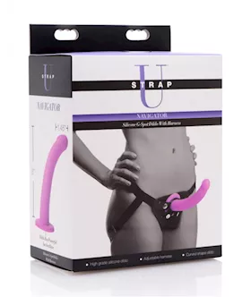Navigator Silicone G-spot Dildo With Harness