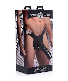 Infiltrator Hollow Strap-on With 10 Inch Dildo