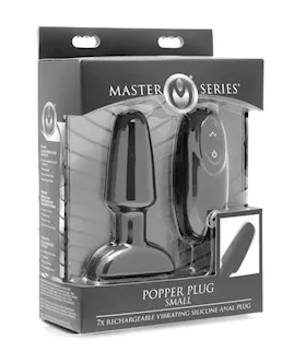 Popper Plug 7x Rechargeable Vibrating Silicone Anal Plug