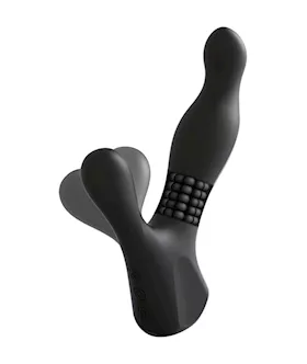 Kink Silicone Prostate Massager With Rotating Ridges