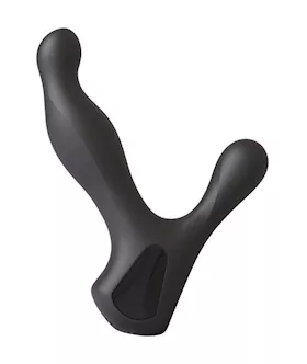 Kink Silicone Prostate Massager With Rotating Ridges