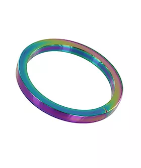 Rainbow Flat Cock Ring - (8x40mm)