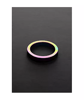 Rainbow Flat Cock Ring - (8x40mm)