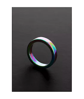 Rainbow Flat Cock Ring - (8x40mm)