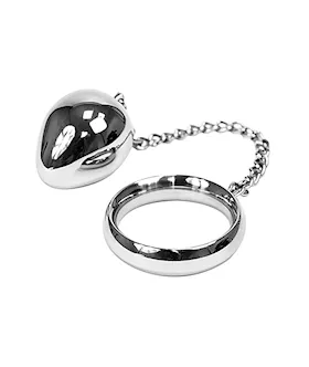 Donut Cock Ring & Chain Anal Egg - (40/30mm)