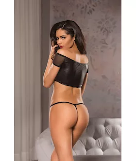 Allure Off The Shoulder Top And G-string