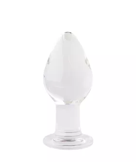 Rounded Glass Butt Plug
