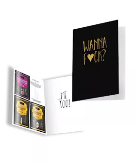 Naughty Notes Greeting Card Wanna Fck Me Too