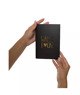 Naughty Notes Greeting Card Wanna F*ck? ...me Too