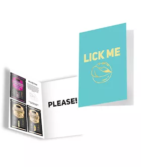 Naughty Notes Greeting Card Lick Me Please