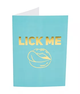 Naughty Notes Greeting Card Lick Me... Please!