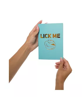 Naughty Notes Greeting Card Lick Me... Please!