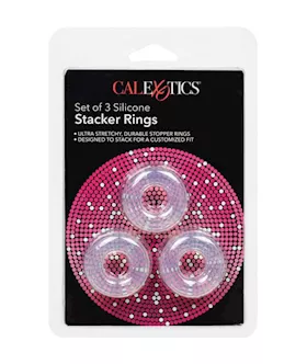 Set Of 3 Silicone Stacker Rings