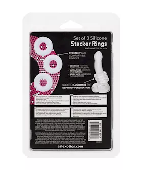 Set Of 3 Silicone Stacker Rings