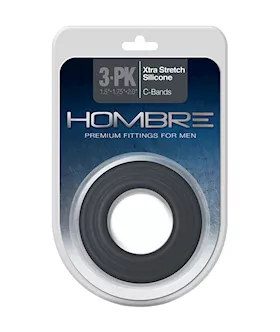 Hombre Xtra Stretch Silicone C-bands 3 Pack