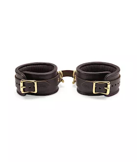 Coco De Mer Leather Ankle Cuffs