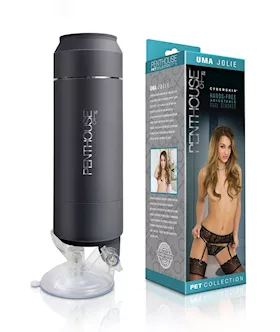 Penthouse Pet Cyberskin Hands-free Adjustable Dual Stroker - Uma Jolie