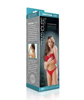 Penthouse Pet Cyberskin Hands-free Adjustable Dual Stroker - Christiana Cinn