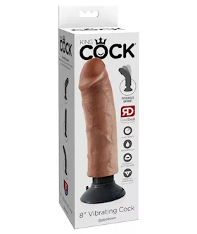 King Cock 8 Inch Vibrating Cock