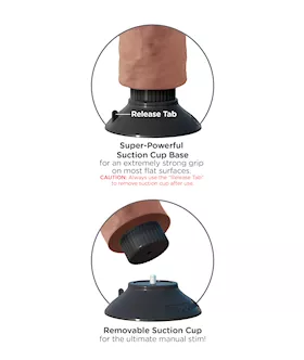 King Cock 8 Inch Vibrating Cock