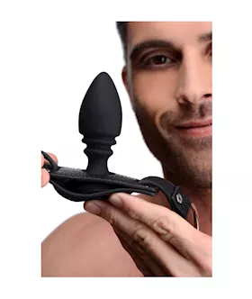 Male Harness With Silicone Butt Plug