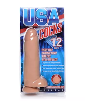 Usa Cocks 12 Inch Ameriskin Dildo