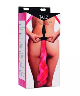 Tailz Hot Pink Pony Tail Anal Plug
