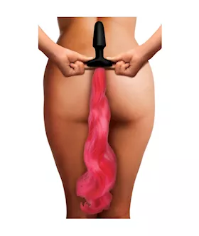 Tailz Hot Pink Pony Tail Anal Plug