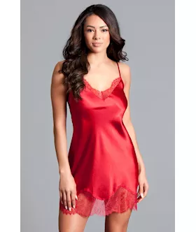 Emily Slip  Satin  Chantilly Lace Slip