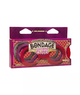 Japanese Style Bondage Silicone Cuffs - Small