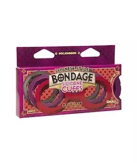 Japanese Style Bondage Silicone Cuffs - Small