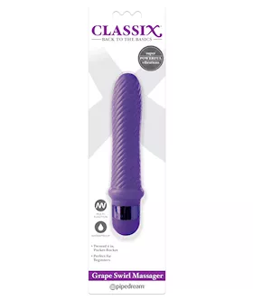 Classix Swirl Multispeed Massaging Pocket Rocket