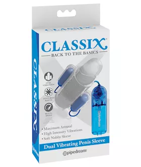 Classix Dual Vibrating Penis Sleeve