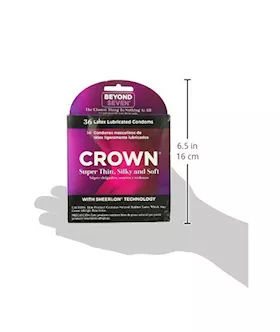 Crown Lubricated Condoms 36 Pack