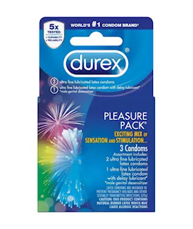 Durex Pleasure Pack Condoms 3 Pack