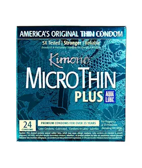Kimono Microthin Ultra Lubricated With Aqua Lube - 24 Pack