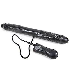 Black Vibrating Double Dildo