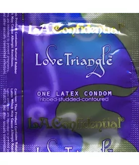 Caution Wear L A Confidential Love Triangle Condoms - 1000 Pack