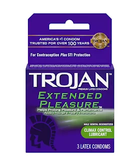 Trojan Extended Pleasure Condoms 3 Pack
