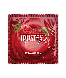 Trustex Strawberry Flavored Condoms - 3 Pack