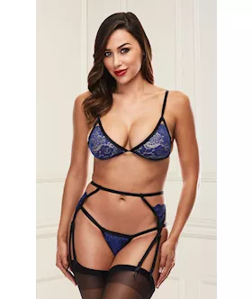 Midnight Lace Bra Set