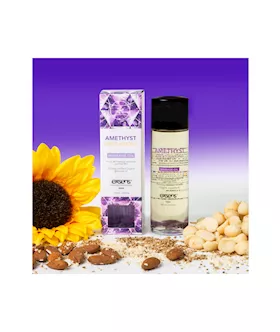 Organic Massage Oil With Stones - Amethyst Sweet Almond