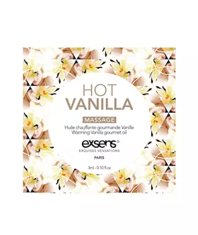 Warming Gourmet Massage Oil Sachet - Hot Vanilla