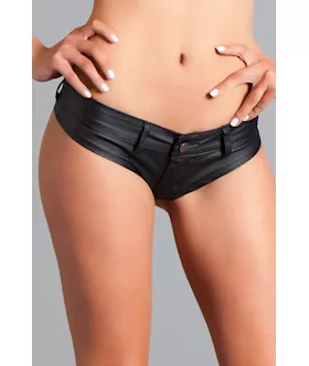 Low Waist Mini Denim Stretch Shorts