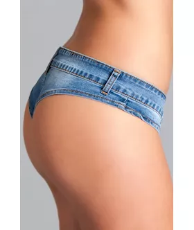 Low Waist Mini Denim Stretch Shorts