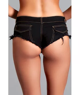 Low Waist Cut Off Denim Booty Shorts