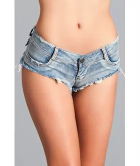 Low Waist Booty Denim Shorts