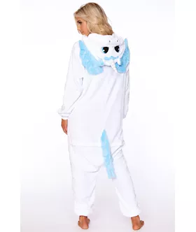 White Unicorn Adult Onesie