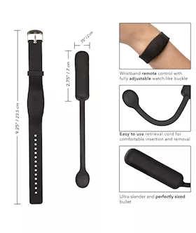 Petite Bullet Mini Vibrator With Wristband Remote