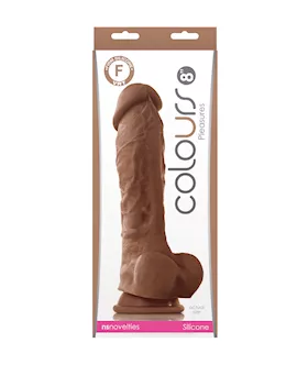 Colours Pleasures Suction Cup Dildo With Balls